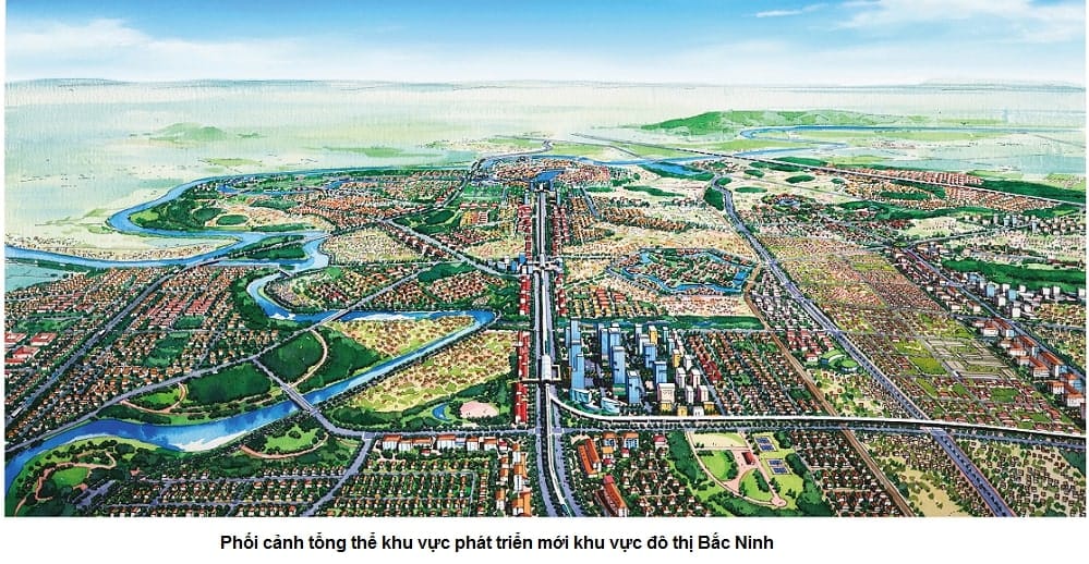 Mặt bằng Sun Group Bắc Ninh - Chủ đầu tư Sun Group 4 Phối cảnh tổng thể quy hoạch Huyện Tiên Du và TP. Từ Sơn