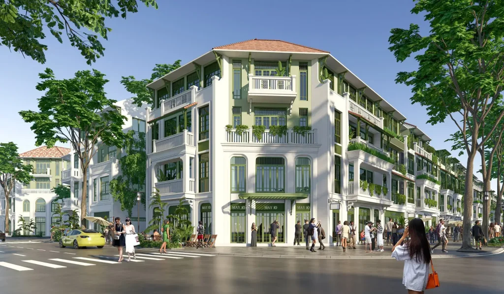 Sun Group Bắc Ninh 17 Shophouse Sun Bắc Ninh – điểm đến mua sắm, ẩm thực và giải trí, thu hút đông đảo du khách và cư dân.