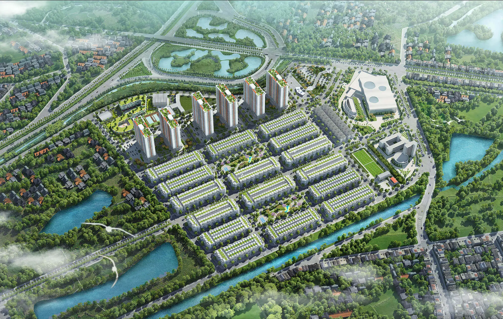 So Sánh Sun Bắc Ninh Với Các Khu Đô Thị Lớn Tại Bắc Ninh: Tại Sao Sun Group Là Lựa Chọn Tối Ưu? 10 Phối cảnh dự án Him Lam Green Park